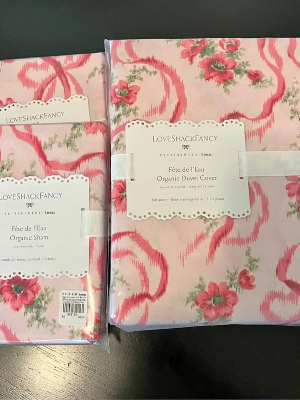 Love Shack Fancy Fete de L’Eau Duvet Cover (full/queen) and 2 matching standard